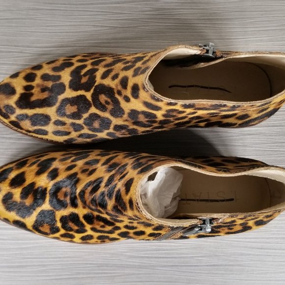 1. STATE Rosita Side Zip Ankle Bootie, Leopard Print, Womens Size 6.5 M / 37 - Picture 8 of 10